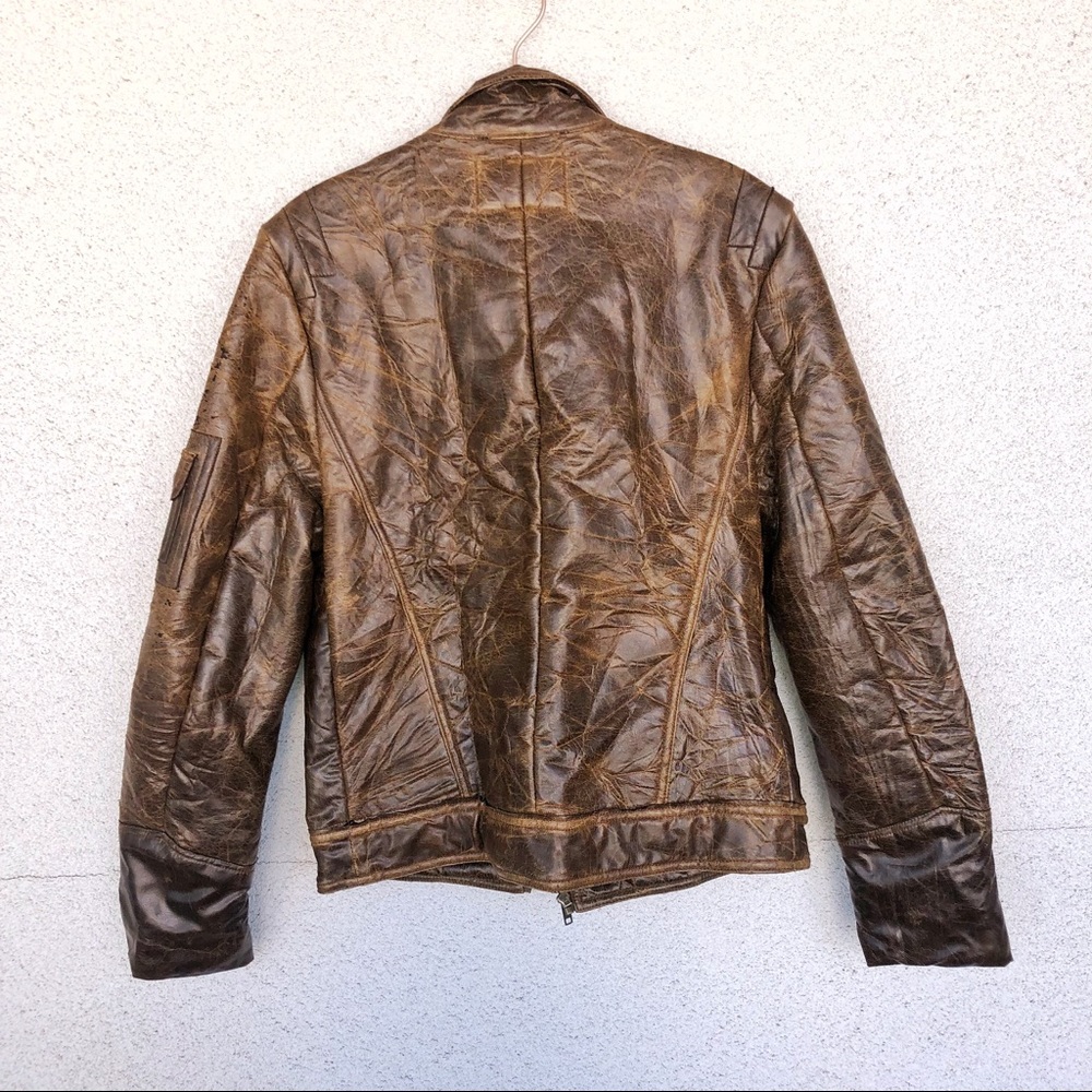 GUESS x MARCIANO | Brown Fur-Lined Blazer Jacket - Picture 2 of 3